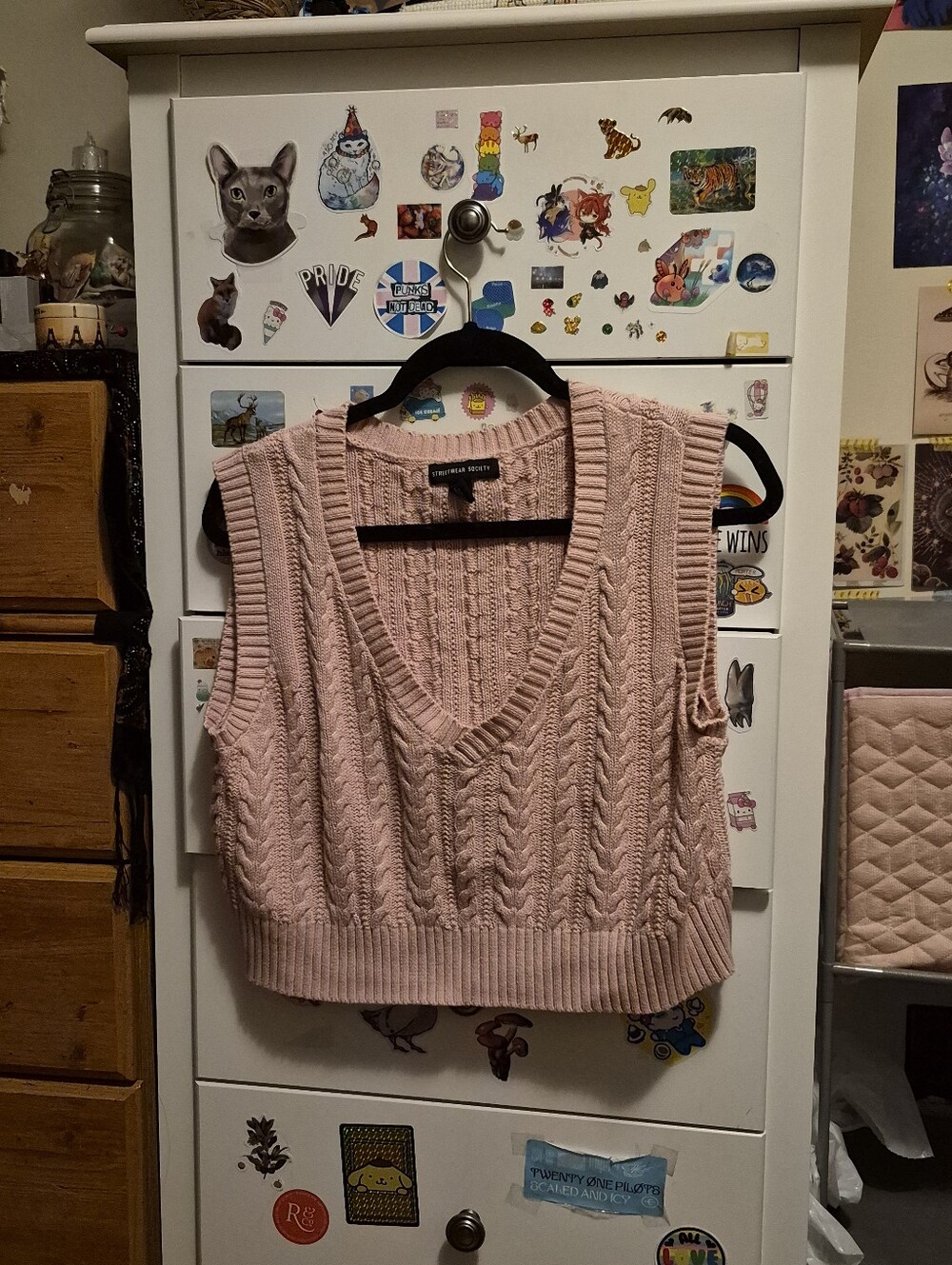 Streetwear Society Pink Sweater Vest